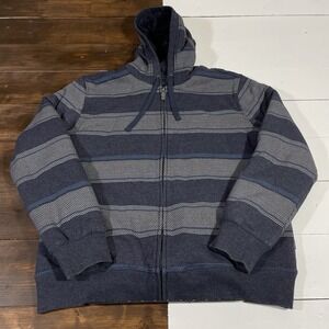 Vintage O'Neill Mens Y2K Thick Sherpa Lined Full Zip Hoodie Size L Skater Preppy